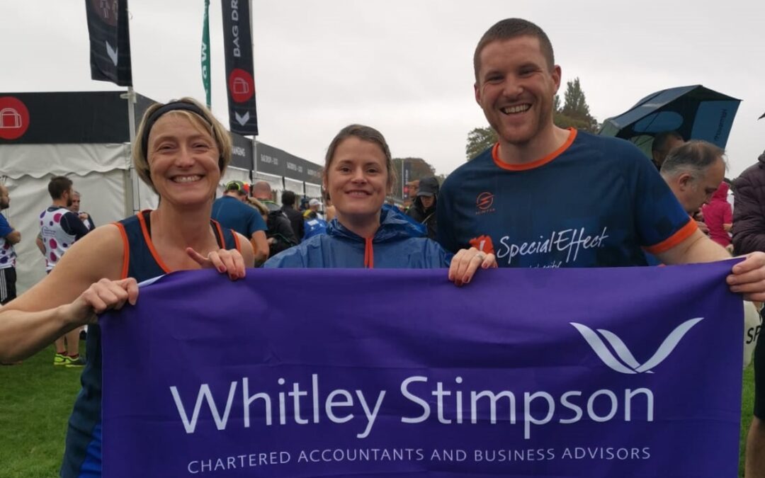 Whitley Stimpson Twin Town Challenge Team Run Oxford Half Marathon for SpecialEffect Charity